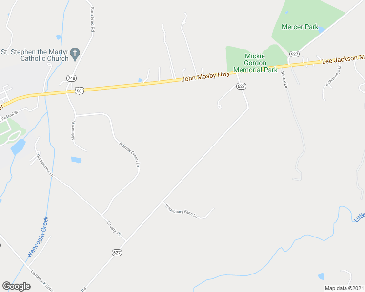 map of restaurants, bars, coffee shops, grocery stores, and more near 23559 Parsons Road in Middleburg