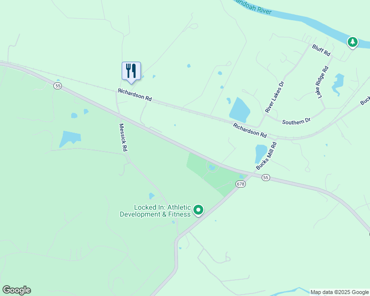 map of restaurants, bars, coffee shops, grocery stores, and more near 5090 Strasburg Road in Strasburg