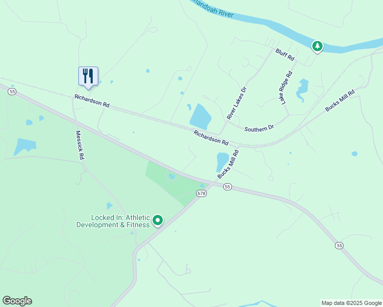 map of restaurants, bars, coffee shops, grocery stores, and more near 4918 Strasburg Road in Strasburg