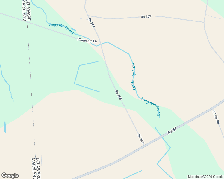 map of restaurants, bars, coffee shops, grocery stores, and more near 464 Road 268 in Harrington