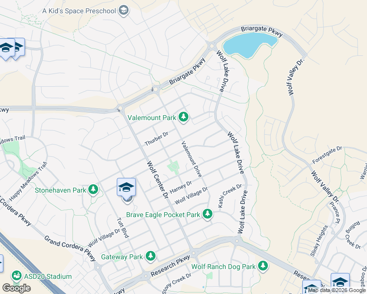 map of restaurants, bars, coffee shops, grocery stores, and more near 6080 Revelstake Drive in Colorado Springs