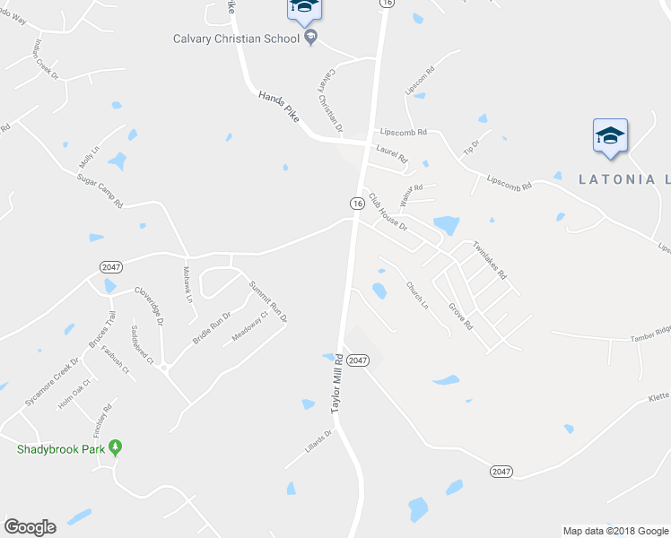 map of restaurants, bars, coffee shops, grocery stores, and more near 6065 Taylor Mill Road in Covington