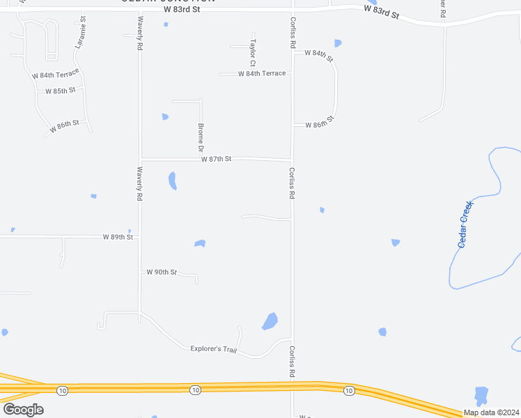 map of restaurants, bars, coffee shops, grocery stores, and more near 23322 West 88th Terrace in De Soto