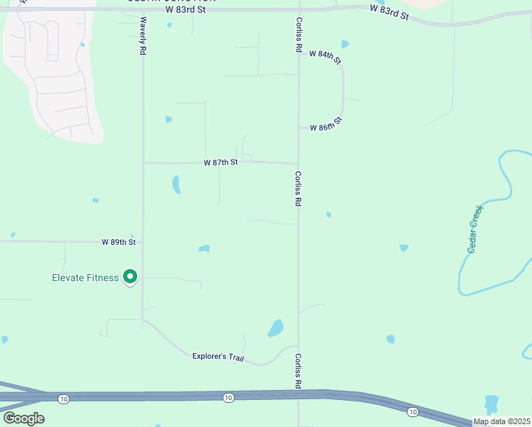 map of restaurants, bars, coffee shops, grocery stores, and more near 23330 West 88th Terrace in De Soto