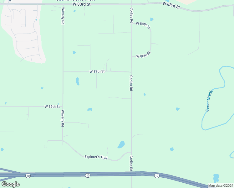 map of restaurants, bars, coffee shops, grocery stores, and more near 23334 West 88th Terrace in De Soto