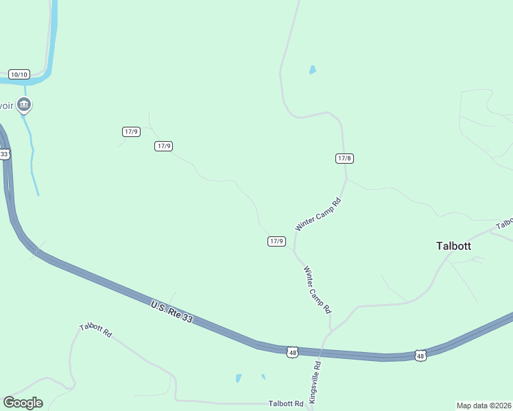 map of restaurants, bars, coffee shops, grocery stores, and more near in Talbott