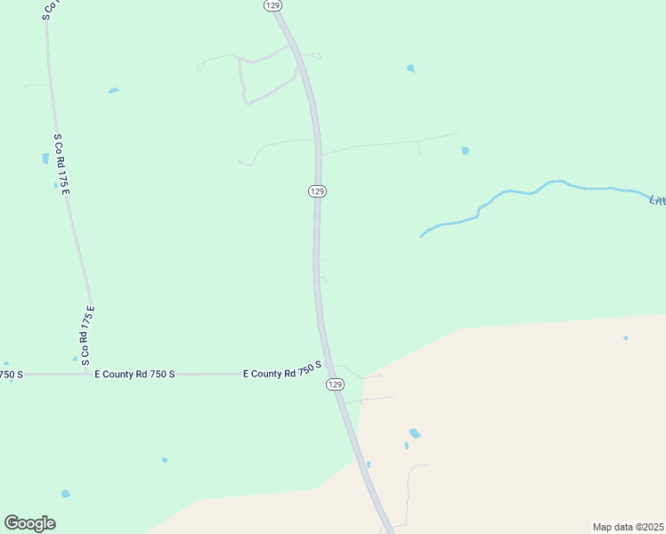 map of restaurants, bars, coffee shops, grocery stores, and more near 7187 Indiana 129 in Versailles