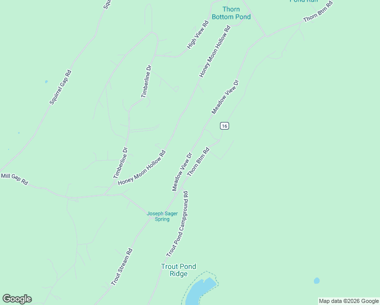 map of restaurants, bars, coffee shops, grocery stores, and more near 4799 Thorne Bottom Road in Lost City