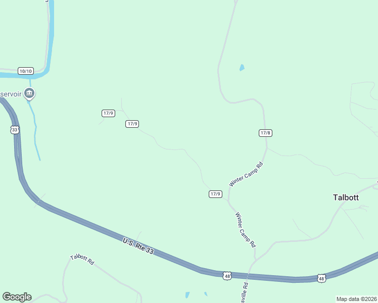 map of restaurants, bars, coffee shops, grocery stores, and more near in Talbott