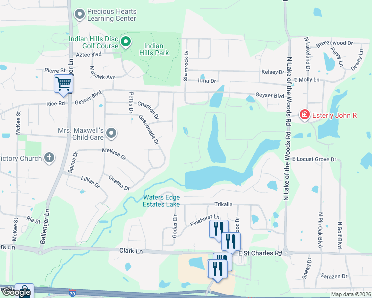 map of restaurants, bars, coffee shops, grocery stores, and more near 1883 Waterfront Drive North in Columbia