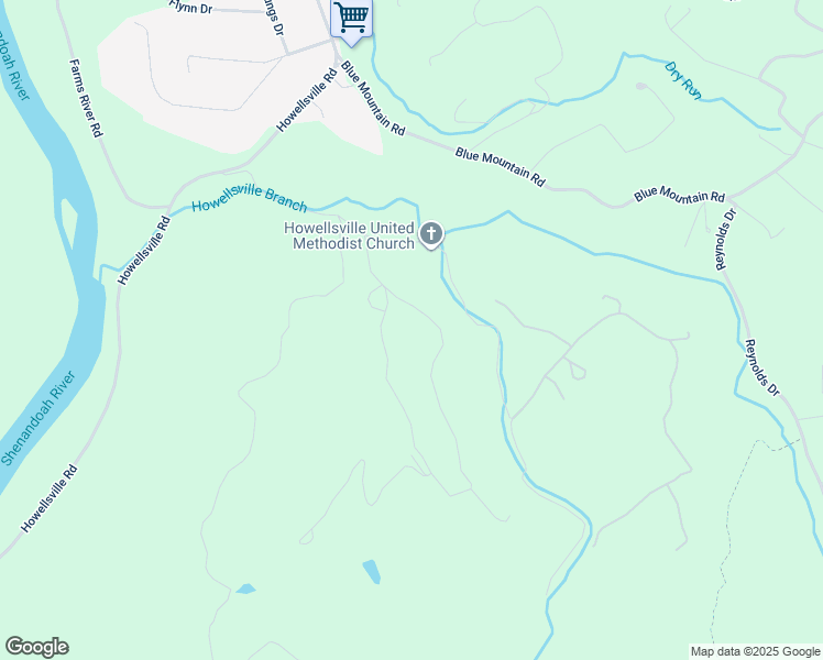 map of restaurants, bars, coffee shops, grocery stores, and more near 945 Howellsville Heights Circle in Front Royal