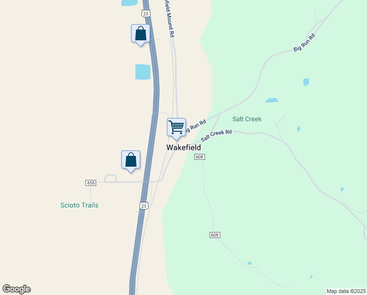 map of restaurants, bars, coffee shops, grocery stores, and more near in Wakefield