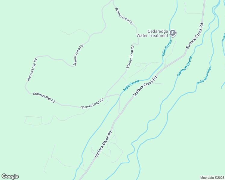 map of restaurants, bars, coffee shops, grocery stores, and more near 25611 Starner Loop Road in Cedaredge