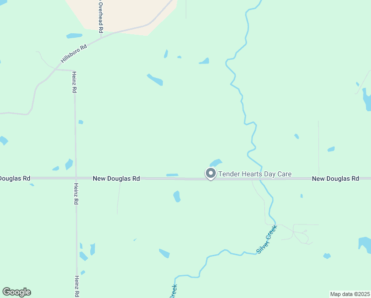 map of restaurants, bars, coffee shops, grocery stores, and more near 11525-11605 New Douglas Road in New Douglas