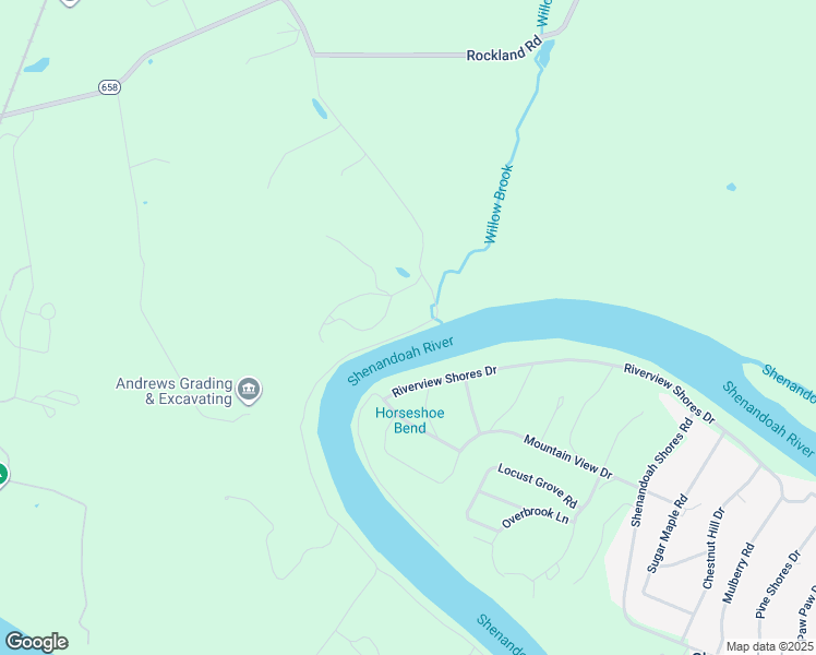map of restaurants, bars, coffee shops, grocery stores, and more near 714 Bennys Beach Road in Front Royal