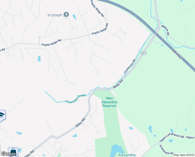 map of restaurants, bars, coffee shops, grocery stores, and more near 3762 Parkview Drive in Alexandria