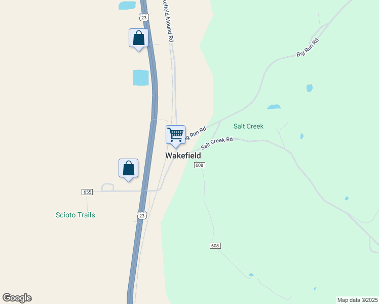 map of restaurants, bars, coffee shops, grocery stores, and more near in Wakefield