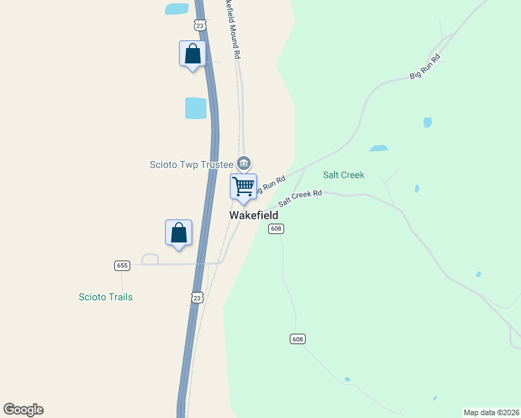 map of restaurants, bars, coffee shops, grocery stores, and more near in Wakefield