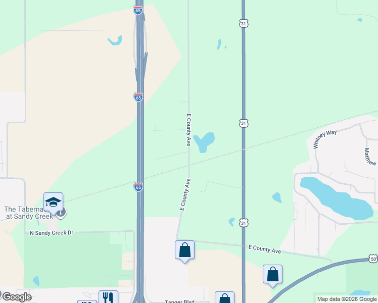 map of restaurants, bars, coffee shops, grocery stores, and more near 3107 Stardust Lane in Seymour