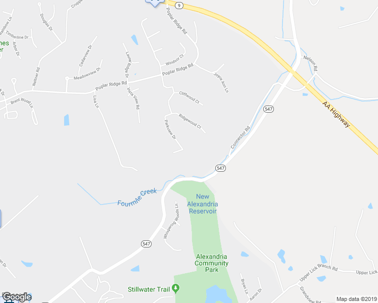 map of restaurants, bars, coffee shops, grocery stores, and more near 3758 Parkview Drive in Alexandria