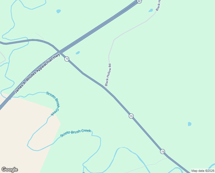 map of restaurants, bars, coffee shops, grocery stores, and more near 10816 Ohio 73 in Peebles