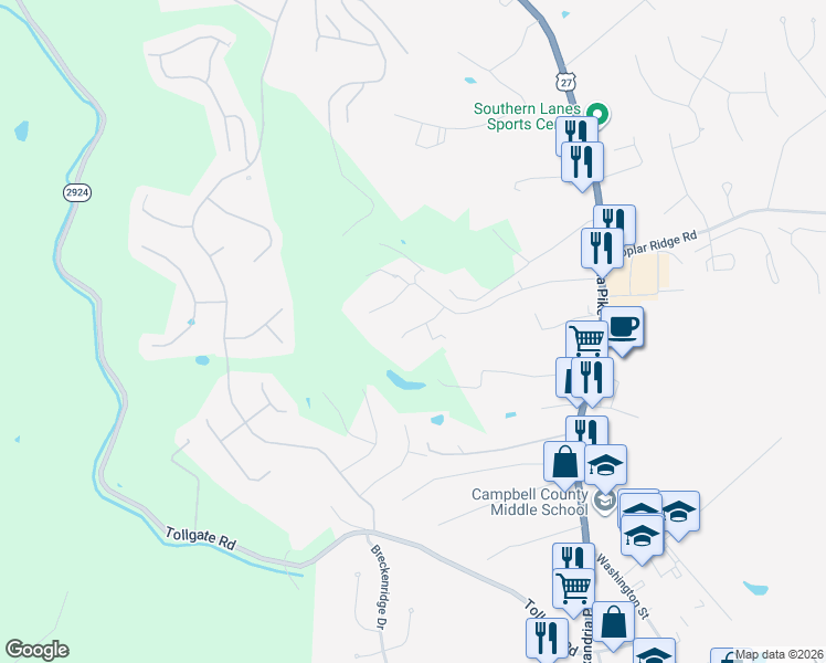 map of restaurants, bars, coffee shops, grocery stores, and more near 117 Christina Court in Alexandria