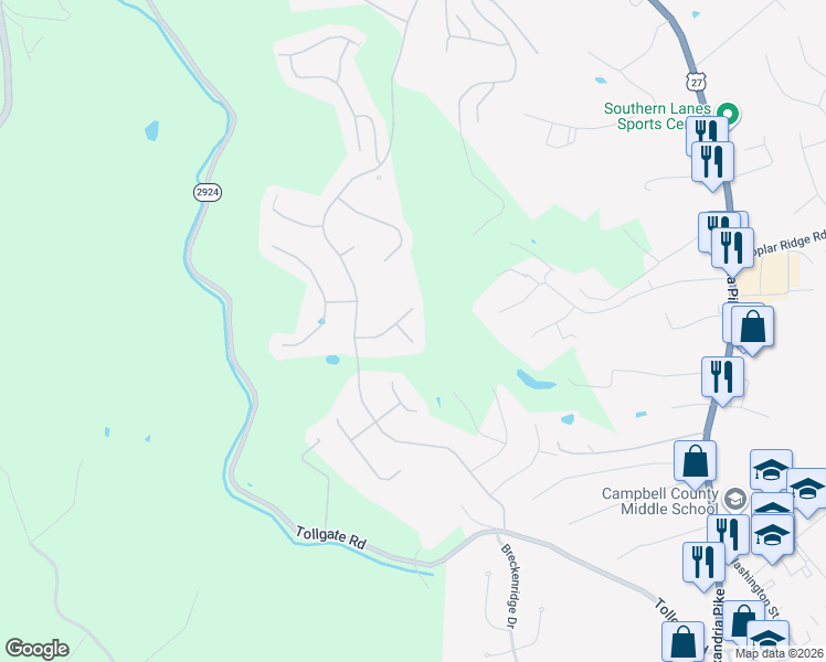 map of restaurants, bars, coffee shops, grocery stores, and more near 650 Indigo Drive in Alexandria