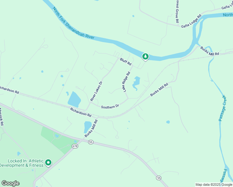 map of restaurants, bars, coffee shops, grocery stores, and more near 45 Cedar Lake Court in Strasburg