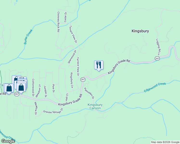 map of restaurants, bars, coffee shops, grocery stores, and more near 8 Katherine Court in Stateline