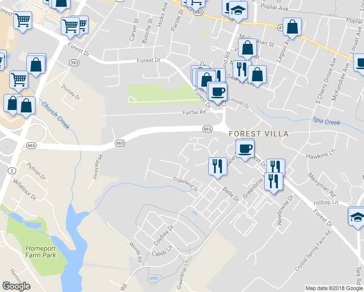 map of restaurants, bars, coffee shops, grocery stores, and more near 623 Wye Island Court in Annapolis