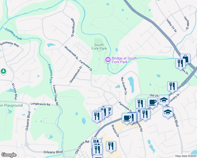 map of restaurants, bars, coffee shops, grocery stores, and more near Transformation Lane in Florence