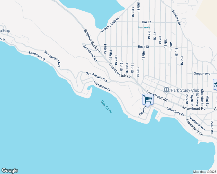 map of restaurants, bars, coffee shops, grocery stores, and more near 13130 Lakeshore Drive in Clearlake