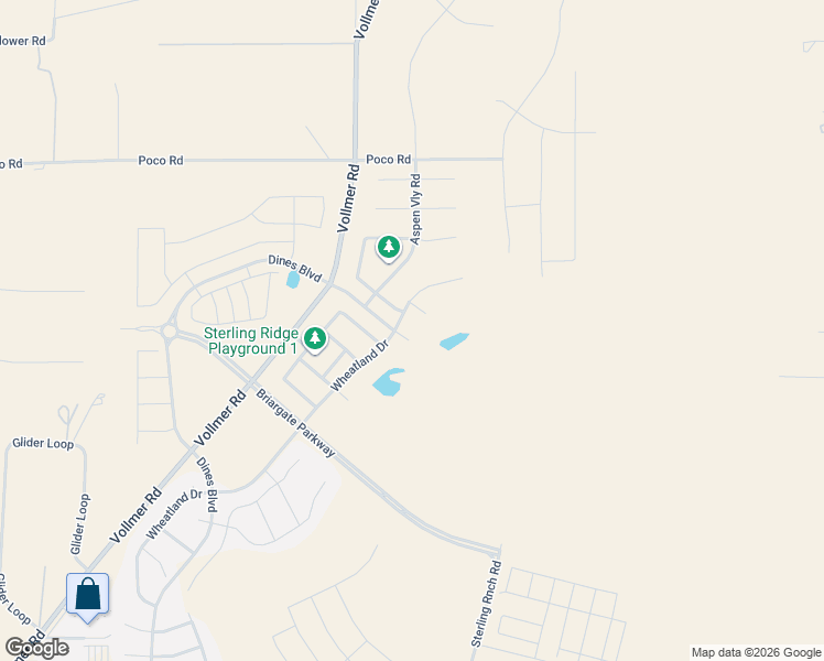 map of restaurants, bars, coffee shops, grocery stores, and more near 8801-9999 Vollmer Road in Colorado Springs