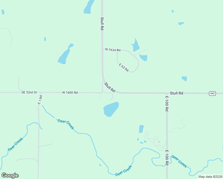 map of restaurants, bars, coffee shops, grocery stores, and more near North 1600 Road in Berryton