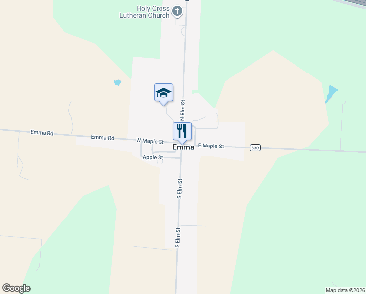 map of restaurants, bars, coffee shops, grocery stores, and more near in Emma