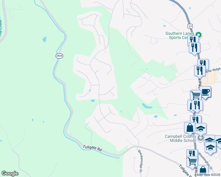 map of restaurants, bars, coffee shops, grocery stores, and more near 650 Indigo Drive in Alexandria