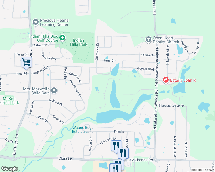 map of restaurants, bars, coffee shops, grocery stores, and more near 1955 Waterfront Drive North in Columbia