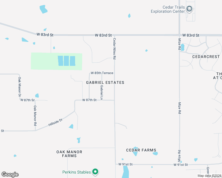 map of restaurants, bars, coffee shops, grocery stores, and more near 8668 Cedar Niles Road in Lenexa