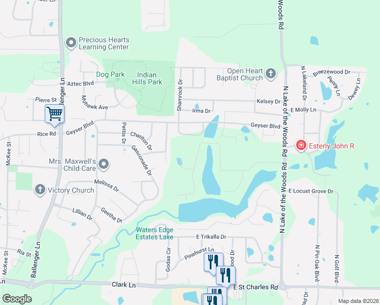 map of restaurants, bars, coffee shops, grocery stores, and more near 1997 Waterfront Drive North in Columbia