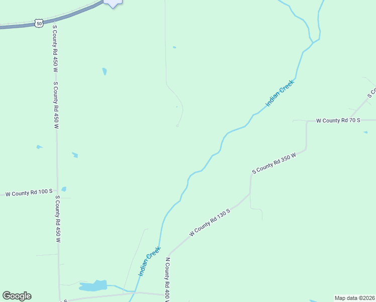 map of restaurants, bars, coffee shops, grocery stores, and more near 800 South County Road 400 West in North Vernon