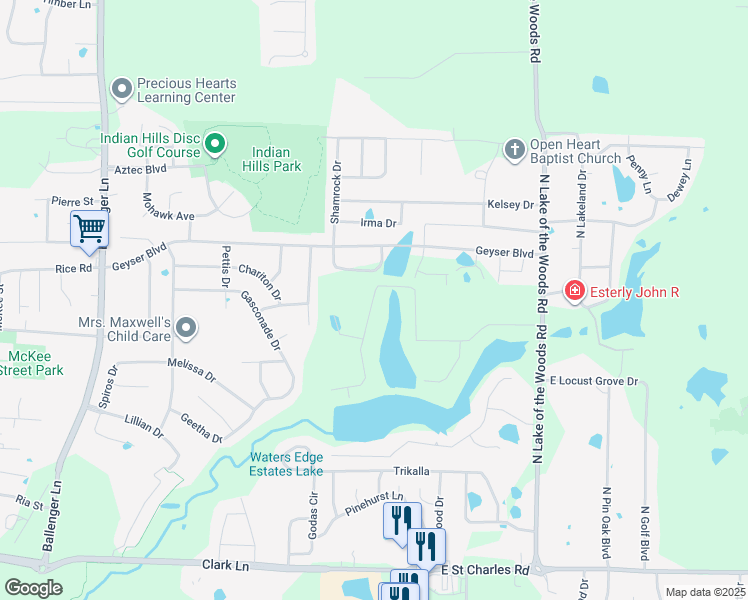 map of restaurants, bars, coffee shops, grocery stores, and more near 1955 Waterfront Drive North in Columbia
