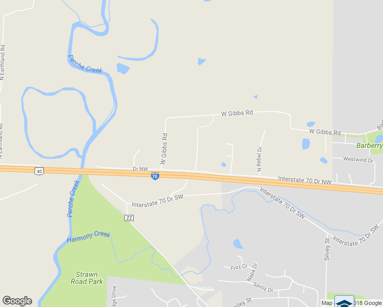 map of restaurants, bars, coffee shops, grocery stores, and more near 1501 North Chapman Lane in Columbia