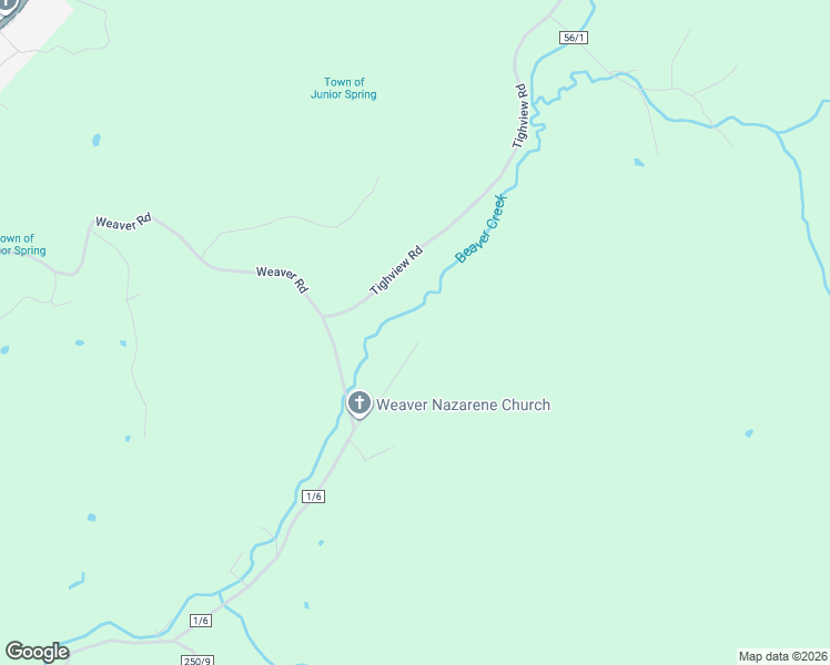 map of restaurants, bars, coffee shops, grocery stores, and more near 223 Junior Weaver Road in Belington