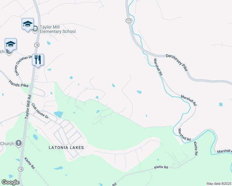 map of restaurants, bars, coffee shops, grocery stores, and more near in Ryland Heights