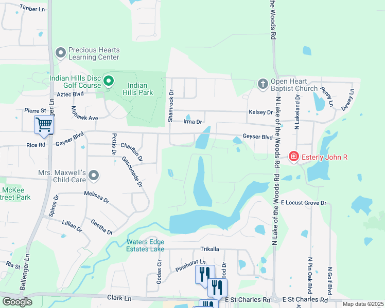 map of restaurants, bars, coffee shops, grocery stores, and more near 3781 Waterfront Drive North in Columbia