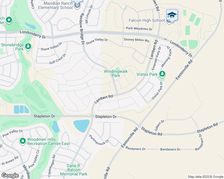 map of restaurants, bars, coffee shops, grocery stores, and more near 12765 Winding Glen Lane in Peyton