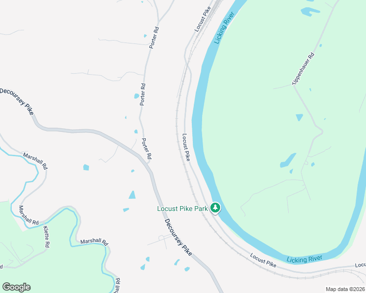 map of restaurants, bars, coffee shops, grocery stores, and more near 9494 Locust Pike in Ryland Heights
