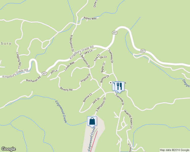 map of restaurants, bars, coffee shops, grocery stores, and more near 205 South Benjamin Drive in Glenbrook