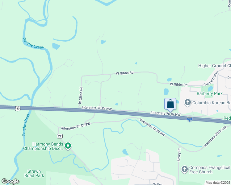 map of restaurants, bars, coffee shops, grocery stores, and more near 1691 North Dawn Drive in Columbia