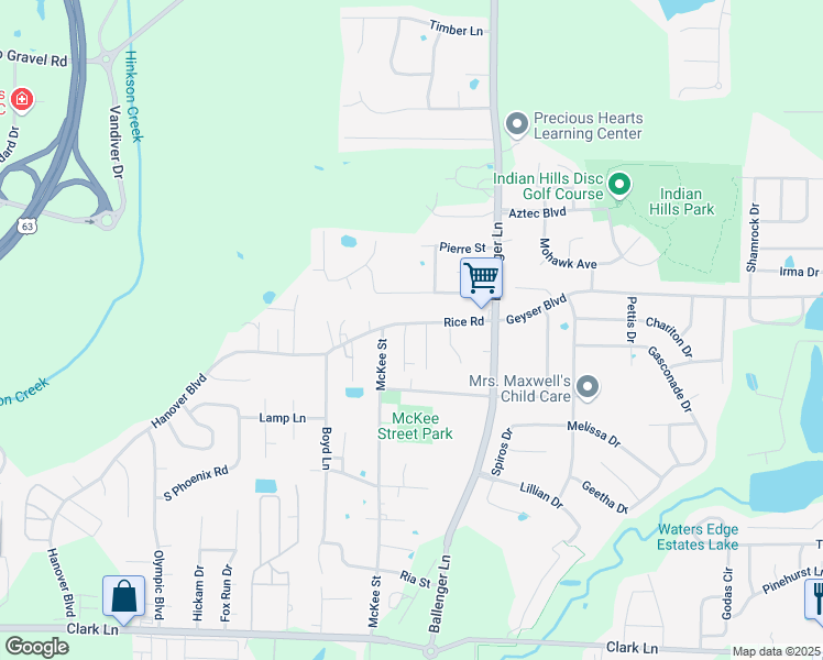 map of restaurants, bars, coffee shops, grocery stores, and more near 2116 Carol Drive in Columbia